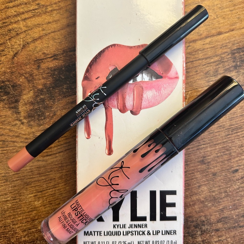 Matte Liquid Lipstick & Lip Liner - Pink